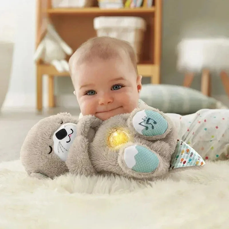 Breathing Otter - Comforting Musical Plush Toy for Babies